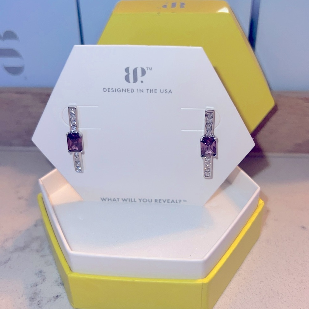 NWT Amethyst Earrings